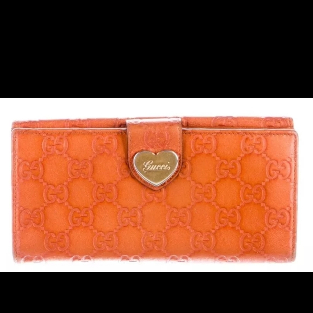 Gucci orange wallet